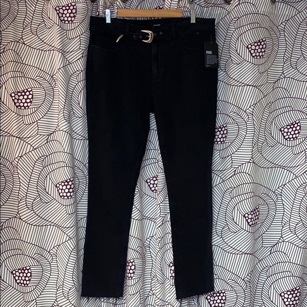 NWT Paige skinny ankle pants. Black size 32
